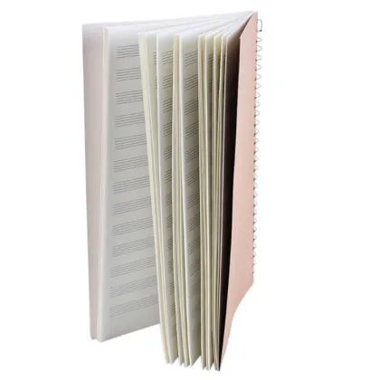 Custom Hot 50 Pages Musical Sheet Manuscript Staff Paper Spiral Notebook