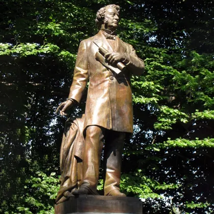 Famous president statue cast bronze figure sculpture