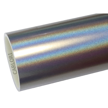 gloss rainbow laser silver car wrap vinyl