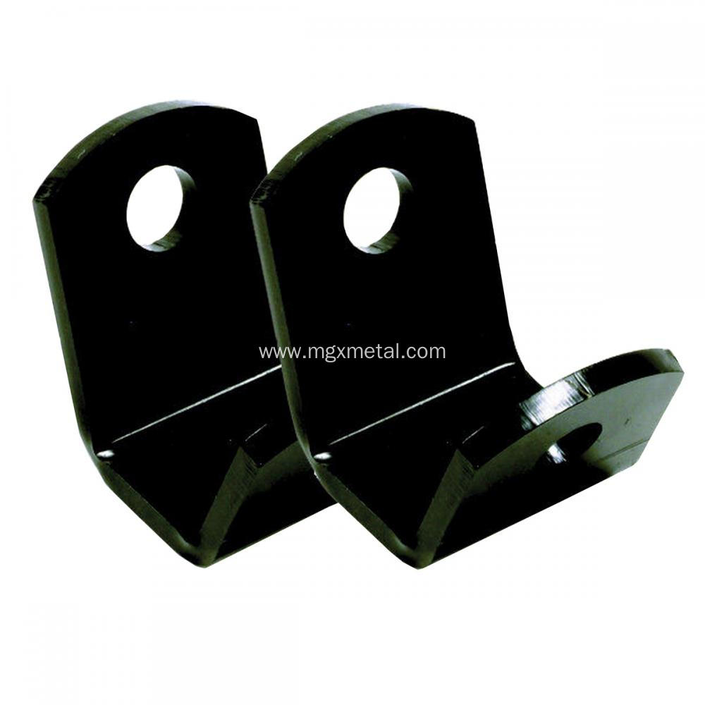 Custom Black Powder Coating Steel Floor Mounting Bracket