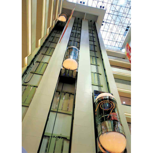 Коммерческий панорамный обзорный стеклянный лифт