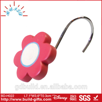 plastic curtain sliding hooks/polyresin shower curtain hook