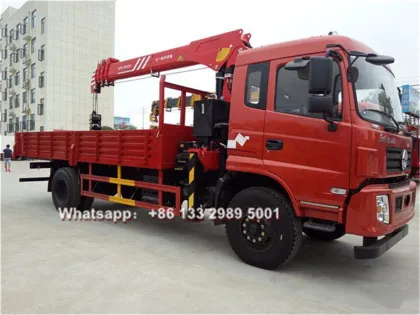 Sany Palfinger 7 ton straight boom truck crane for sale in Panama