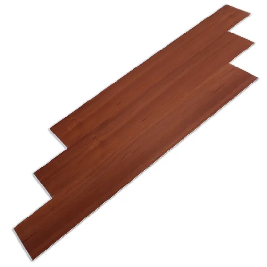 Simple Atmospheric Red Light Wood Grain SPC Flooring