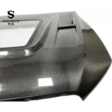 Carbon Fiber Hood Cover Transparent for Mercedes-Benz C-Class W205 2015-2018 - Newest Engine Cover Installation