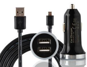 Black Heavy Duty USB Charging Cables For Micro Phone Samsun
