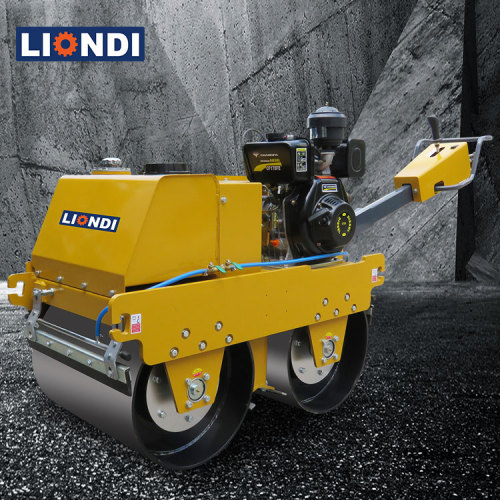 البيع الساخن مزدوج الطبل المشي خلف Road Roller 550 كجم كامل الطريق الهيدروليكي الأسطوانة DWR-600P