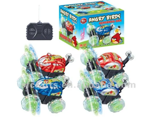 Flashing rc stunt toy car with music
