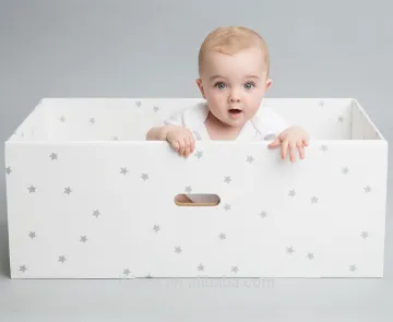 Original Treasure Eco-friendly large baby bed boxes