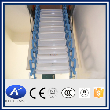 titanium magnesium alloy electric attic folding telescopic ladder
