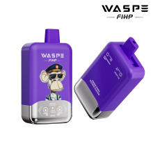 ในสต็อกเรือเร็ว WASPE 40000 พัฟ EU คลังสินค้า 2% 5% NIC NIC แบบชาร์จได้แบบชาร์จได้สองรสชาติ 2 ใน 1 vape