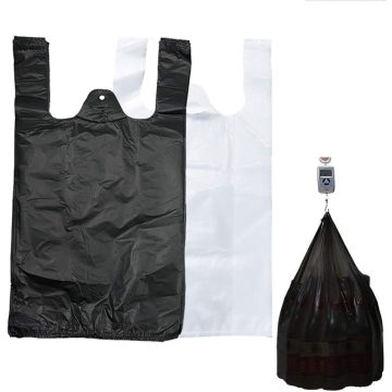 Large Reusable Plastic Vest Shopping Bags