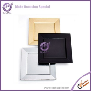 18218 Chargers, Square Collection wedding decoration plastic charger plate