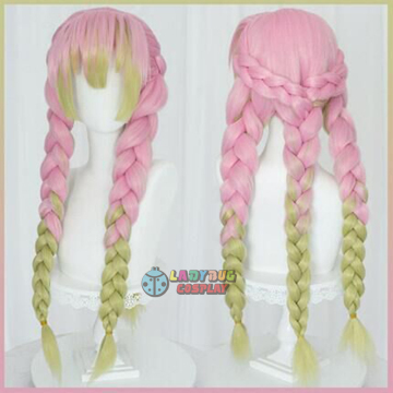 Demon Slayer Kimetsu No Yaiba Mitsuri Kanroji Wig