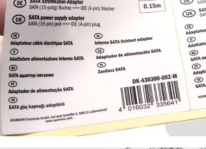 Label Bar Code Paper Label Sticker for alibaba
