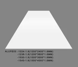 Gloss White Aluminium Sheet