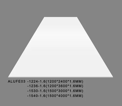 Glossy White Aluminum Sheet Plate