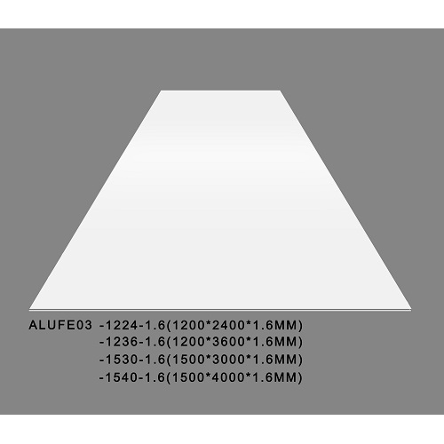 Glänzende weiße Aluminiumblechplatte