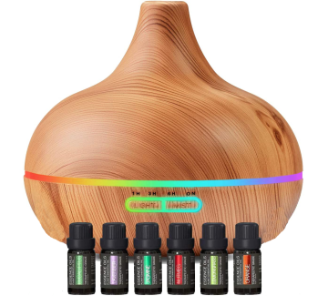 Kit Diffuser Aromaterapi Terbesar - 6 Botol Minyak Esensial