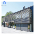 Motorized Aluminum Air Vent Louvers with Automatic Aerofoil Blades for Exterior Sun Shading: Zonron AS2047