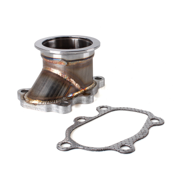2.5" Car 5 Hole V Band Turbocharger Pedestal Cover with Pad for Garrett GT25 GT28 T25 T28 Turbo Down Pipe Flange Adapter