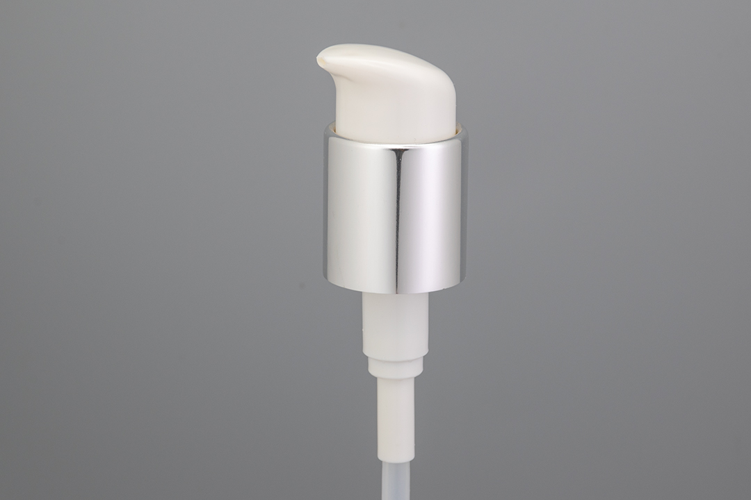 22/410 shiny silver Left-Right Lock Lotion Pump