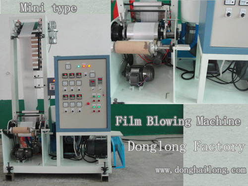 Mini Type Film Machinery (use recyle material of HDPE, LDPE) .