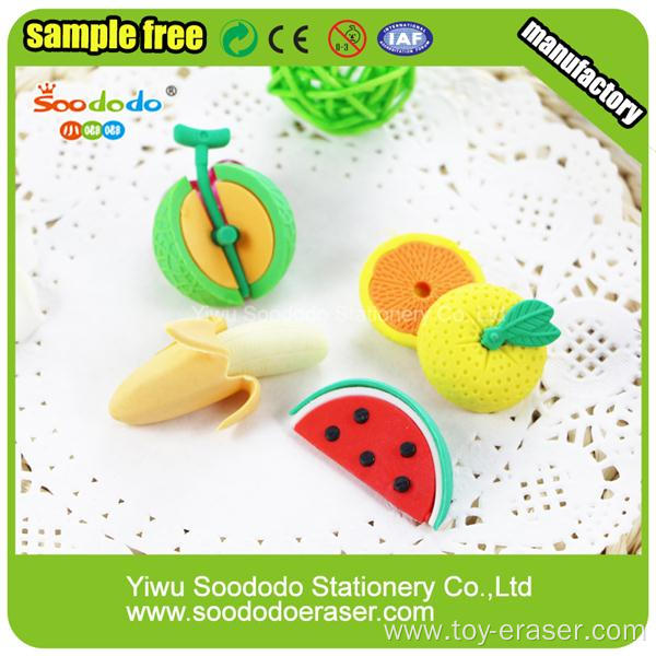 Mixed Various Fruit and Vegetable Shaped Rubber Eraser