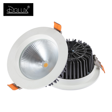 DGLUX High Quality IP65 Waterproof COB LED Spotlight - 10w to 40w Recessed Aluminum Spotlight