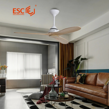 "Abraza la elegancia moderna con ventiladores de techo de madera" "Embrace Modern Elegance with Wooden Ceiling Fans"