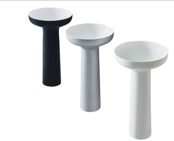 PMMA+Aaluminate pure acrylic pedestal freestanding basin
