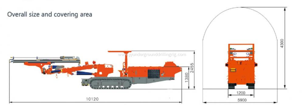 Crawler Type Rock Tunnel Digging Rig