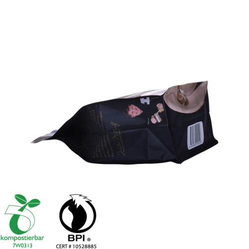 Stand up Zipper Coffee Plastic Packaging Bag with Flat Bottom