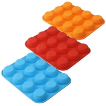 High Quality 12 Cups Silicone Muffin Pan Molds