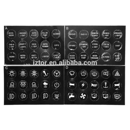 Waterproof 4 Gang LED carling Rocker Switch Panel