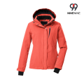 Chaqueta aislante para mujer con capucha con cremallera