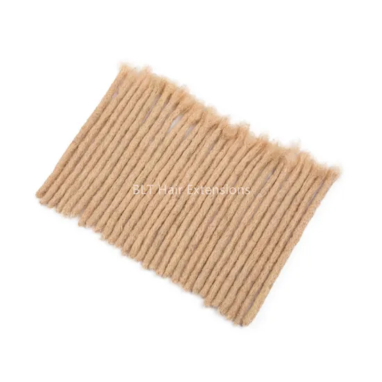 China factory handmade faux dreadlock blonde dreadlock extension 100% human hair dreadlock extensions