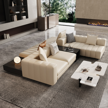 Large-Sized Double-Sided Sofa Set for Modern Horizontal Villa Design