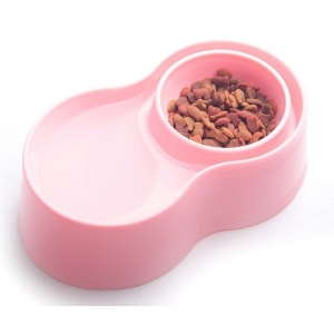 Ciotola per animali in plastica anti-formica - rosa