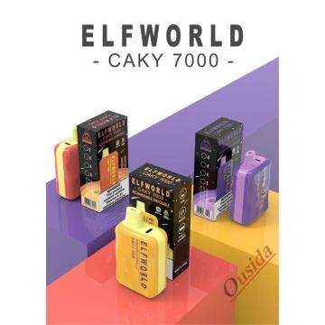 Disposable vape Elf World Caky7000 Puffs Cigarette