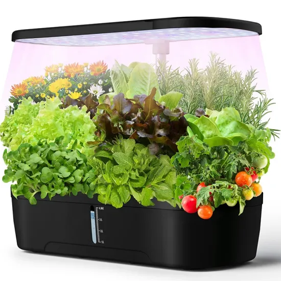 Smart Indoor Hydroponic Garden with LED Lights and 12 Pods