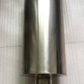 Oval muffler offset racing exhaust system muffler