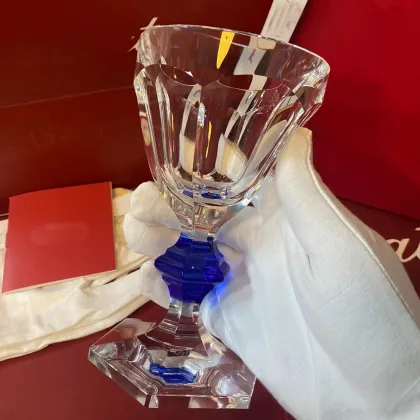 Elegant Baccarat Marble Red Wine Cup - Large Transparent Crystal Glass for Luxury Cocktail & Wine Serving