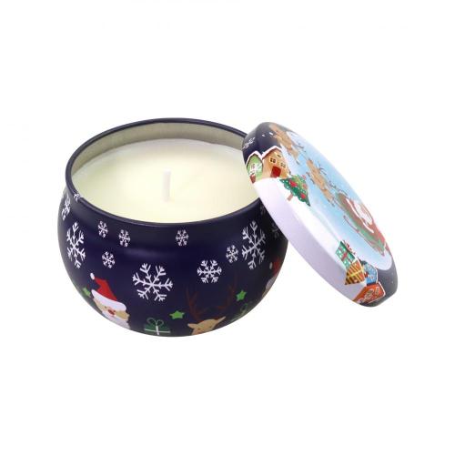 Tin Travel Candles Luxury Christmas Coffee Cherry Blossom Scented Tin Candles Manufactory