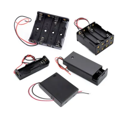 9V 6xAA Battery Holder Box Back-to-Back with Wire Leads