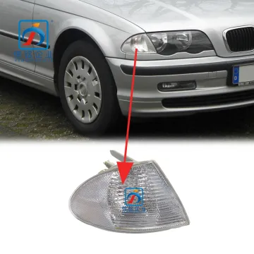 E46 White Front Corner Light Turn Indicator for BMW 3 Series 1999-2001