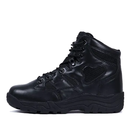 High-Quality Men's Genuine Leather Desert Tactical Boots Brown