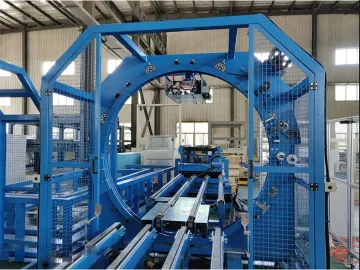 High productivity horizontal ring wrapping machine