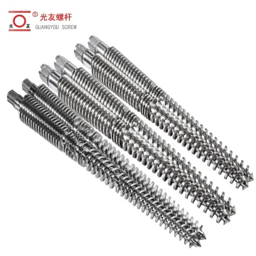 Conical twin screw extruder na bahagi