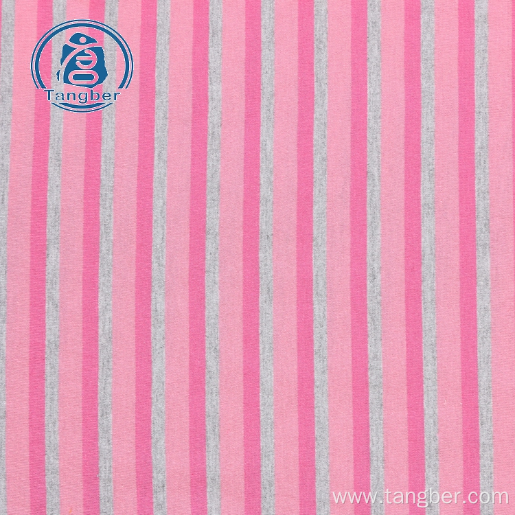 100% cotton yarn dyed stripe knitting fabric cotton